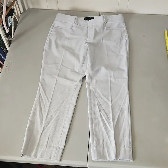 Banana Republic White Sloan Crop Pants - Picture 1 of 11